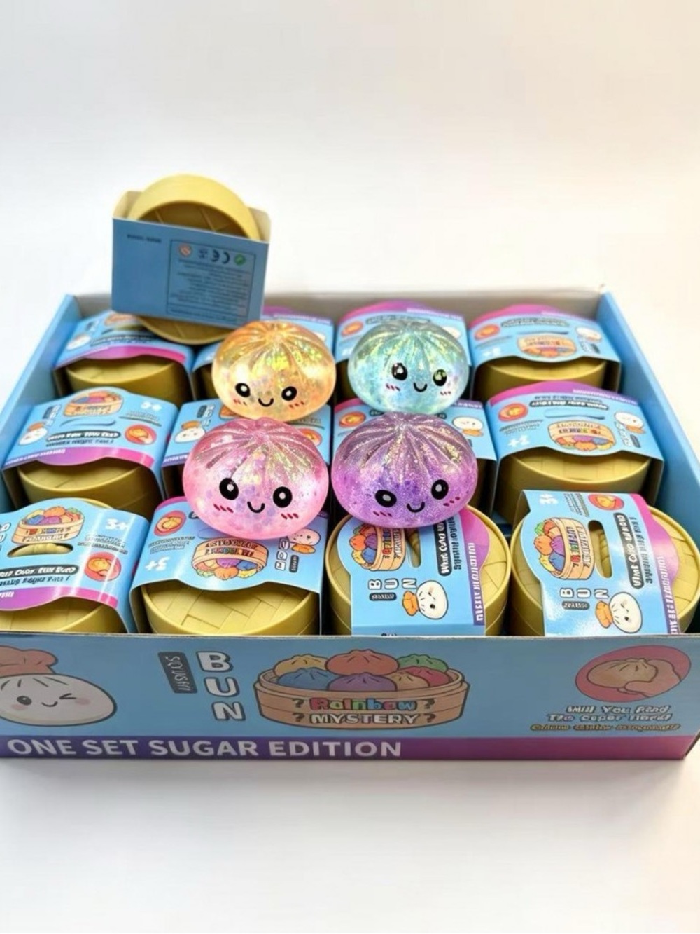 Mini Rainbow Mystery Squishy Blind Box – Sugar Edition Kawaii Sensory Toy